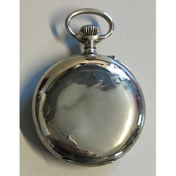 ANTICO OROLOGIO TASCA Globo 1A 8 DAYS epoca OLD POCKET WATCH taschino ø 51 mm