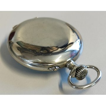 ANTICO OROLOGIO TASCA Globo 1A 8 DAYS epoca OLD POCKET WATCH taschino ø 51 mm