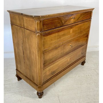 ANTICO COMÒ LEGNO NOCE 4 CASSETTI 1800 MOBILE EPOCA CASSETTONE OLD CAMERA LETTO 