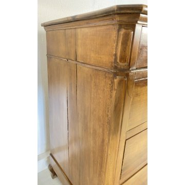 ANTICO COMÒ LEGNO NOCE 4 CASSETTI 1800 MOBILE EPOCA CASSETTONE OLD CAMERA LETTO 