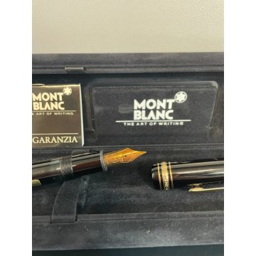 PENNA STILOGRAFICA MONTBLANC 146 NERO ORO 14K WEST GERMANY SCATOLA BOX VINTAGE