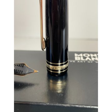 PENNA STILOGRAFICA MONTBLANC 146 NERO ORO 14K WEST GERMANY SCATOLA BOX VINTAGE