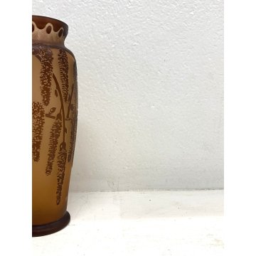 ANTICO VASO VETRO CAMMEO Moser Karlsbad MK  ART NOUVEAU CAMEO GLASS VASE 22 cm/h