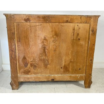 ANTICO COMÒ LEGNO NOCE 4 CASSETTI 1800 MOBILE EPOCA CASSETTONE OLD CAMERA LETTO 