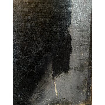 ANTICO DIPINTO OLIO Giovanni Beltrami RITRATO FEMMINILE SCAPIGLIATURA