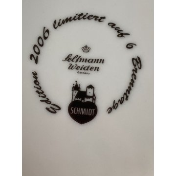 BARATTOLO PORCELLANA Seltmann Weiden COPERCHIO PELTRO DECORO GRANDI ESPLORATORI