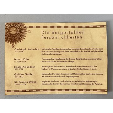 BARATTOLO PORCELLANA Seltmann Weiden COPERCHIO PELTRO DECORO GRANDI ESPLORATORI