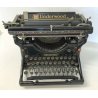 Underwood Antica Macchina Da Scrivere Art Deco 1920 METALLO NERO DECORATA EPOCA