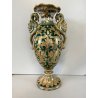 ANTICO VASO ANFORA GUALDO TADINO Luca Robbia CERAMICA A LUSTRO 31 cm/h DANNI