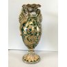 ANTICO VASO ANFORA GUALDO TADINO Luca Robbia CERAMICA A LUSTRO 31 cm/h DANNI