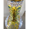 VASO CINESE VINTAGE RAME PORCELLANA DECORO SMALTO POLICROMO CHINOISERIE META 900
