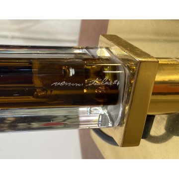 LAMPADA TAVOLO Venini Italia 84 OTTONE VETRO MURANO TABLE LAMP GLASS DESIGN