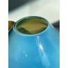 VASO VETRO MURANO DESIGN ATTR. Barovier&Toso INCAMICIATO CELESTE CANGIANTE '50