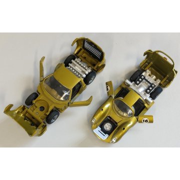 2 pz MACCHININA Collezione MEBETOYS Lamborghini MIURA P400 + Porsche CARRERA 10