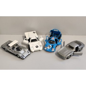 4 pz MACCHININA Collezione POLITOYS Panther Bertone + Ford GTJ + Matra Sport + 1