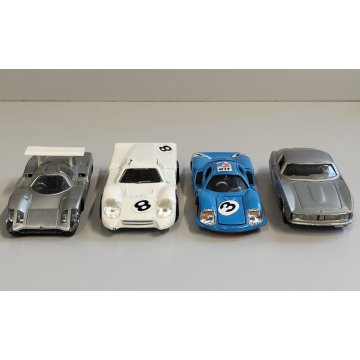 4 pz MACCHININA Collezione POLITOYS Panther Bertone + Ford GTJ + Matra Sport + 1