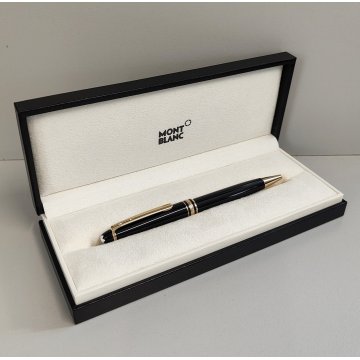 PENNA SFERA Montblanc Meisterstuck CLASSIC NERO ORO Vintage Ballpoint Pen BOX