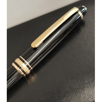 PENNA SFERA Montblanc Meisterstuck CLASSIC NERO ORO Vintage Ballpoint Pen BOX