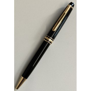 PENNA SFERA Montblanc Meisterstuck CLASSIC NERO ORO Vintage Ballpoint Pen BOX