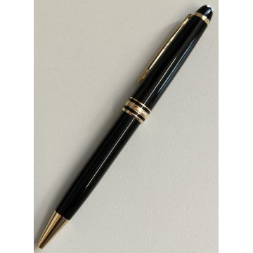 PENNA SFERA Montblanc Meisterstuck CLASSIC NERO ORO Vintage Ballpoint Pen BOX
