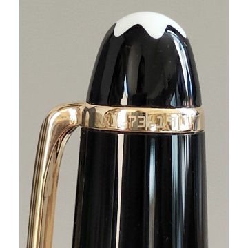 PENNA SFERA Montblanc Meisterstuck CLASSIC NERO ORO Vintage Ballpoint Pen BOX