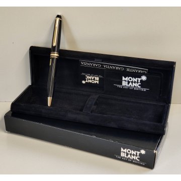 Montblanc Meisterstuck PENNA SFERA Classic NERO ORO Vintage Ballpoint Pen BOX