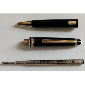 Montblanc Meisterstuck PENNA SFERA Classic NERO ORO Vintage Ballpoint Pen BOX