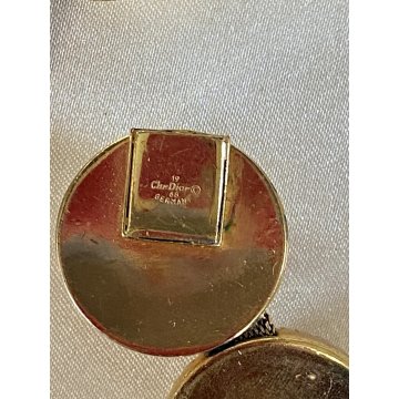 COLLANA vintage CHRISTIAN DIOR 1968 rara COLLIER CUPOLE DORATA firmata