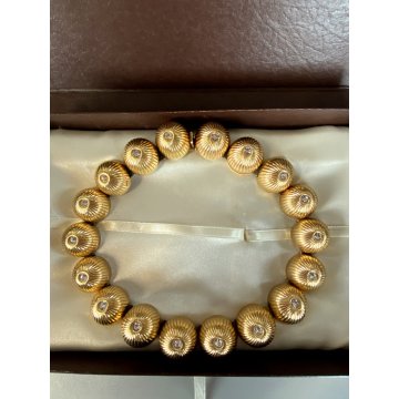 COLLANA vintage CHRISTIAN DIOR 1968 rara COLLIER CUPOLE DORATA firmata