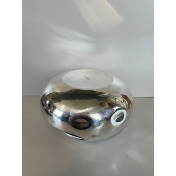 CIOTOLA METALLO ARGENTATO Lino Sabattini VINTAGE 1970 VASO CENTROTAVOLA DESIGN