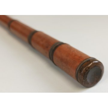 Rara ANTICA PENNA STILOGRAFICA matita TIPO CANNOCCHIALE ANIMATO bastone legno
