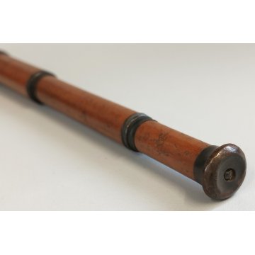 Rara ANTICA PENNA STILOGRAFICA matita TIPO CANNOCCHIALE ANIMATO bastone legno
