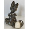 CERAMICA Zaccagnini FIGURA PROCIONE epoca 900 FIGURA ANIMALE serie WALT DISNEY