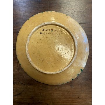 SERVIZIO DOLCE 11 PZ CERAMICA MAIOLICA Ciaurro ORVIETO DAMA CAVALIERE '20/'30