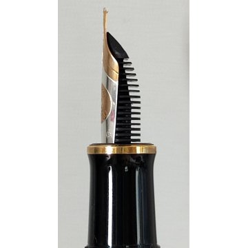PELIKAN SOUVERAN Penna Stilografica M600 + Penna Sfera NERO VERDE Righe BOX nibF
