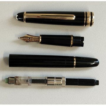 Montblanc Meisterstuck PENNA STILOGRAFICA Classic NERO ORO Vintage Fountain Pen