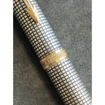 PENNA SFERA Parker Premier ARGENTO 925 STERLING SILVER Vintage Ballpoint Pen BOX