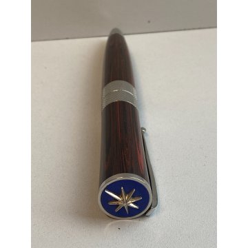 PENNA STILOGRAFICA VALLECCHI NOTAIO 1903 EDIZIONE LIMITATA DECORO VENATURA LEGNO