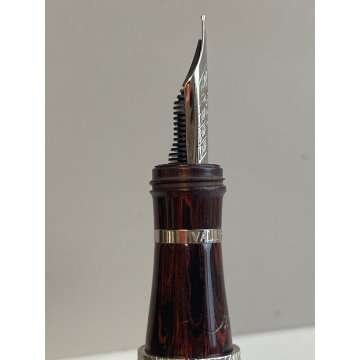 PENNA STILOGRAFICA VALLECCHI NOTAIO 1903 EDIZIONE LIMITATA DECORO VENATURA LEGNO
