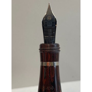 PENNA STILOGRAFICA VALLECCHI NOTAIO 1903 EDIZIONE LIMITATA DECORO VENATURA LEGNO