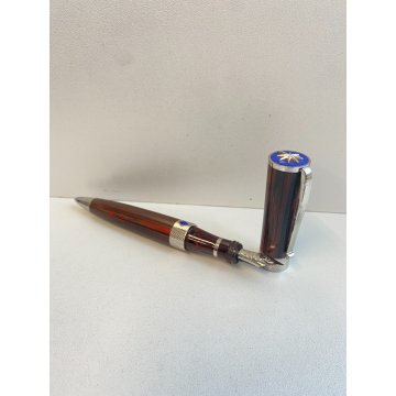 PENNA STILOGRAFICA VALLECCHI NOTAIO 1903 EDIZIONE LIMITATA DECORO VENATURA LEGNO