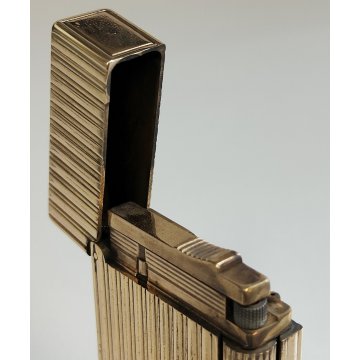 ACCENDINO TASCA DORATO St Dupont PARIS France GOLDEN LIGHTER Briquet Plaque Or