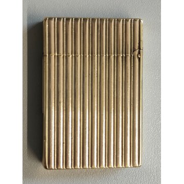 ACCENDINO TASCA DORATO St Dupont PARIS France GOLDEN LIGHTER Briquet Plaque Or