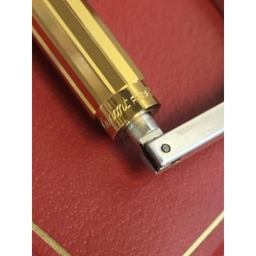 S.T. Dupont PORTACHIAVI a MOSCHETTONE colore ARGENTO ORO Paris France BOX