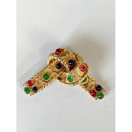 RARA ANTICA SPILLA Marcel Boucher NODO firmata primi '900