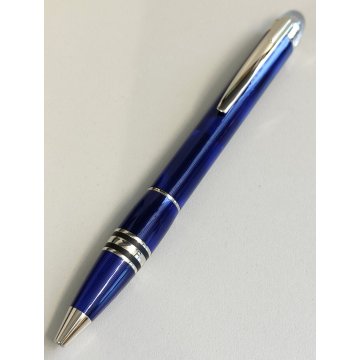 RARA MONTBLANC Starwalker PENNA SFERA Cool Blue VINTAGE BALLPOINT PEN collezione