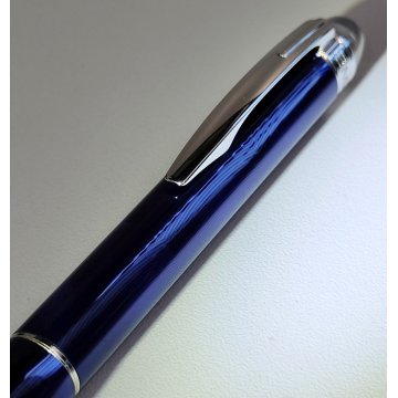 RARA MONTBLANC Starwalker PENNA SFERA Cool Blue VINTAGE BALLPOINT PEN collezione