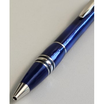 RARA MONTBLANC Starwalker PENNA SFERA Cool Blue VINTAGE BALLPOINT PEN collezione