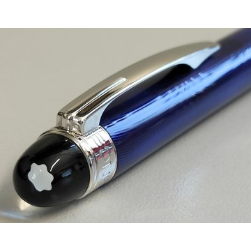 RARA MONTBLANC Starwalker PENNA SFERA Cool Blue VINTAGE BALLPOINT PEN collezione