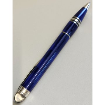 RARA MONTBLANC Starwalker PENNA SFERA Cool Blue VINTAGE BALLPOINT PEN collezione